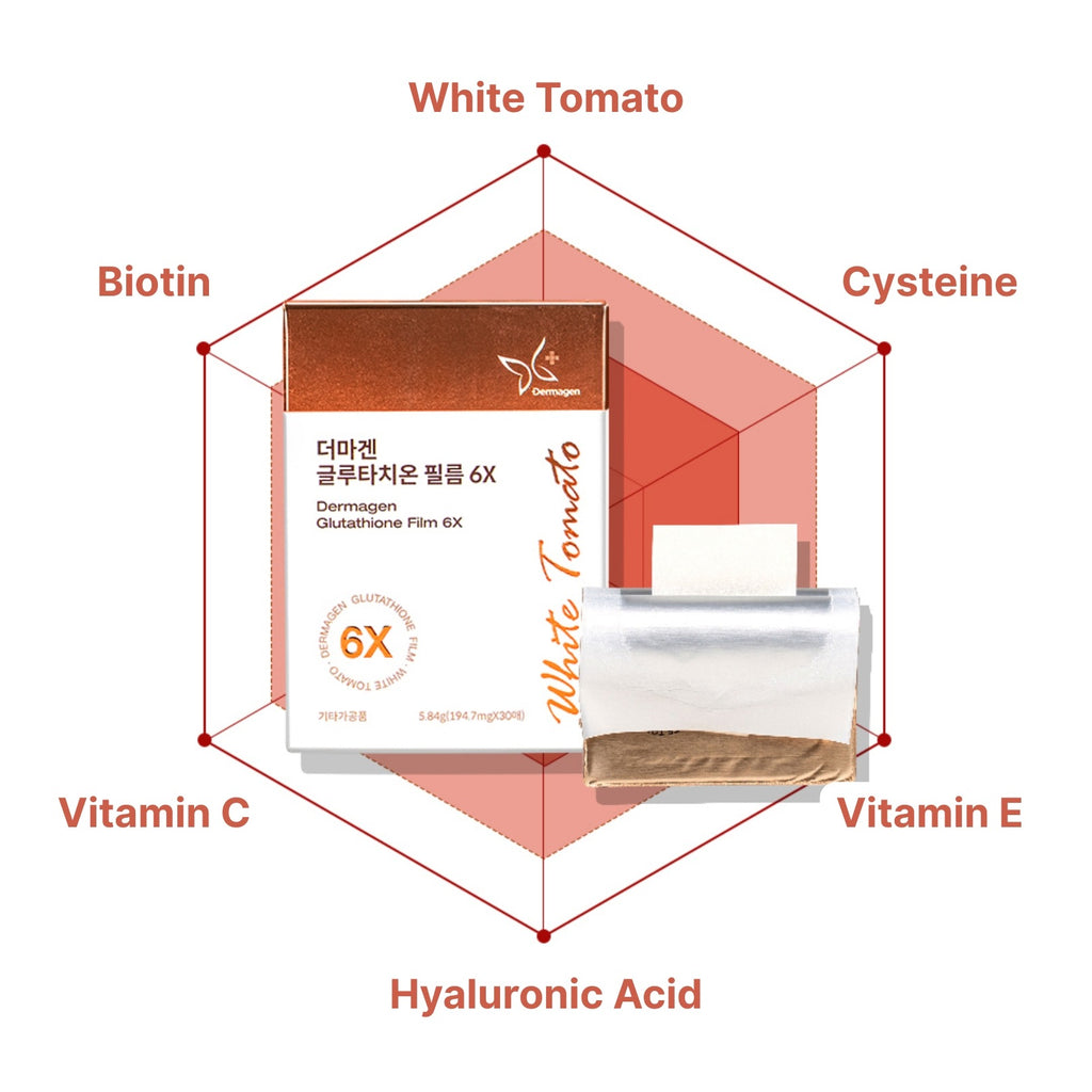 Dermagen Glutathione Film (skin lightening strips)